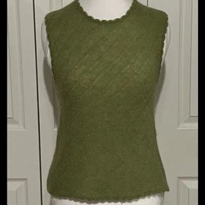 TOCCA Green Knitted Sleeveless Top Women Size M